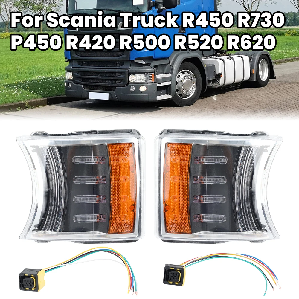 LED Corner Lights For Scania Truck R450 R730 P450 R420 R500 R520