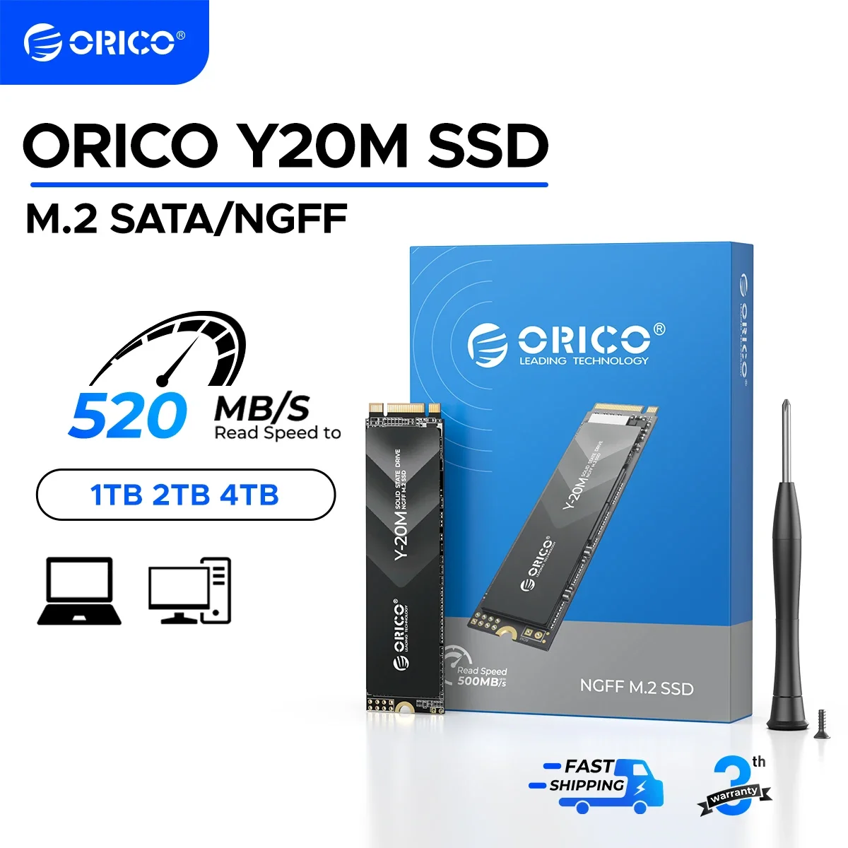 オリコ Y20M M.2 SATA SSD 1TB 2TB 4TB M.2 NGFF SSD 500MB/S M オリコ Y20M M.2 SATA SSD 1TB 2TB 4TB M.2 NGFF SSD 500MB/S M