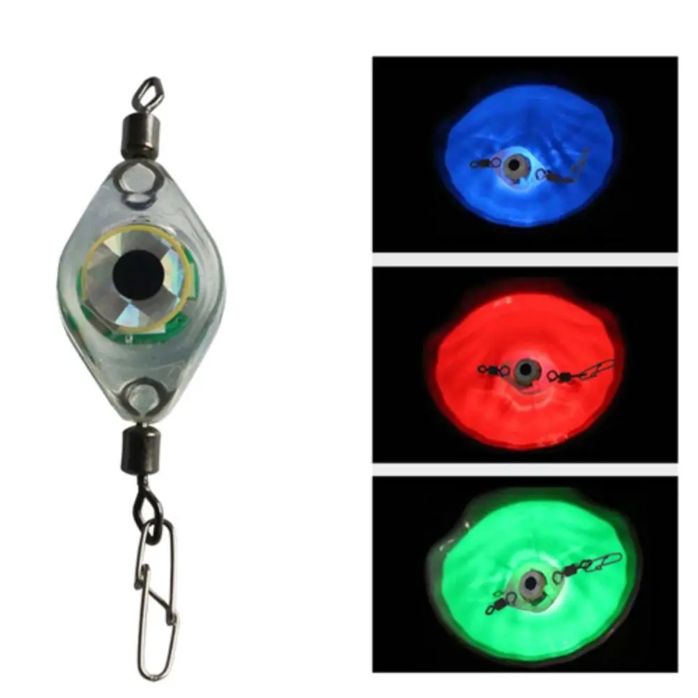 

1pc LED Fish Lamp Mini Fishing Lure Light LED Deep Drop Underwater Eye Shape Fishing Squid Fishing Bait Luminous Lure
