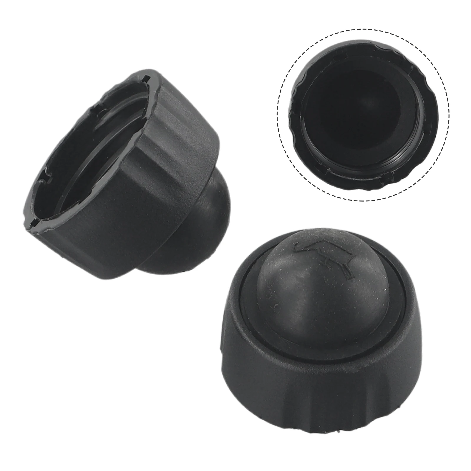 Yctze 2 Pezzi Coperchio Serbatoio Tappo Serbatoio Olio Nero ABS 06K103485 Tappo Serbatoio Olio Motore per Autoveicoli, Tappo Olio Motore Tappo Olio Motore Tan