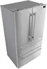 19.2 cu.ft Total Capacity - 36" Inch French Door Counter Stainless Steel Fridge with Child Safety Lock and Touch Control 2