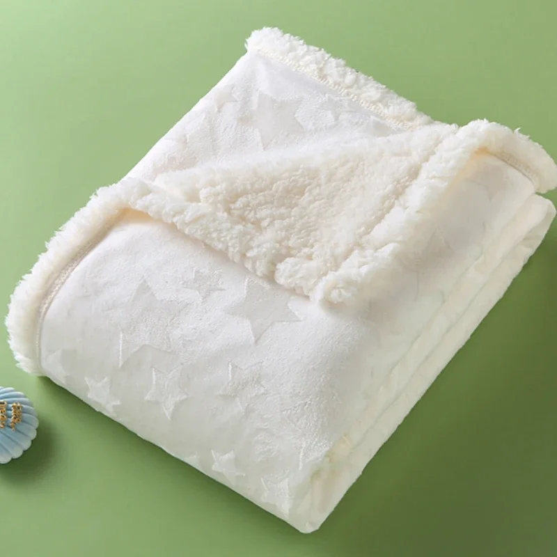 Baby Blankets New Thick Double Layer Soft Fleece Infant Swaddle Envelope Wrap For Newborn Baby Boys Girls Bedding Blanket Quilt 6