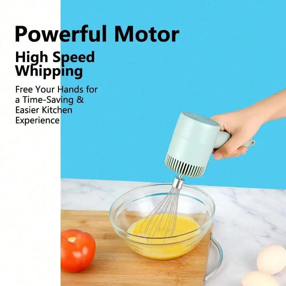 USB Rechargeable MINI Household Cordless Electric Hand Mixer Handheld Egg Beater With 2 Detachable Stir Whisks egg beater food mixer handheld electric whisk