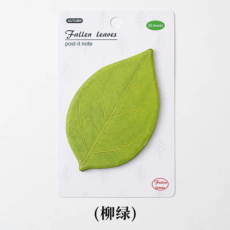 Leaf-Shaped Sticky Notes | Versatile Adhesive Notepads