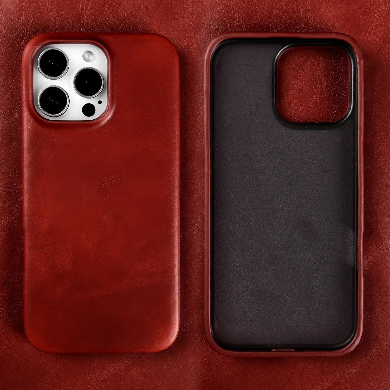 Luxury Vintage Genuine Leather Phone Case - Retro Edition
