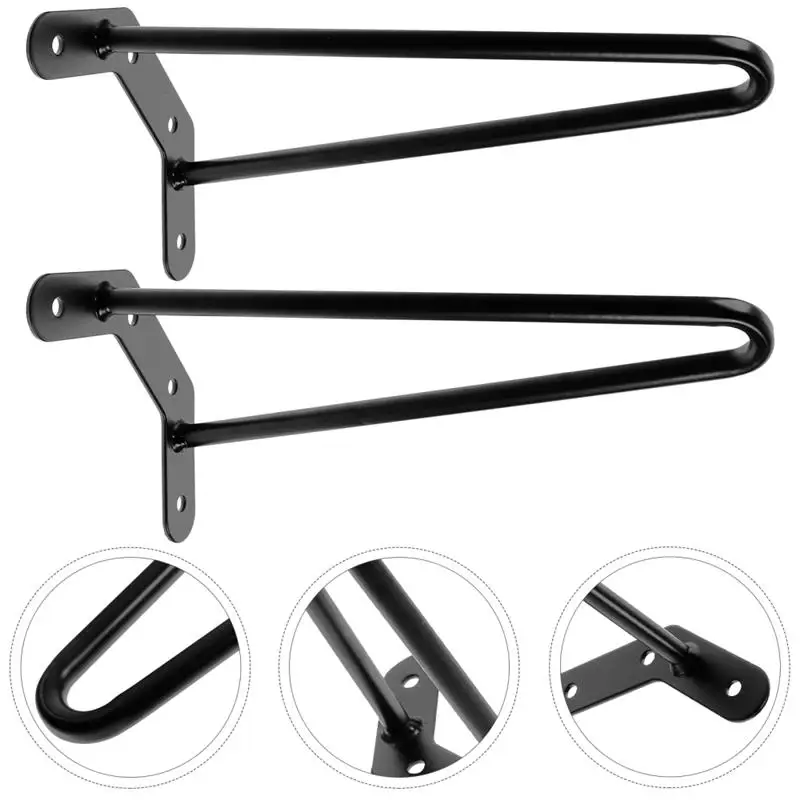 Description Picture 4 of item4/2 pcs Hairpin Leg Coffee Table Leg 250mm Iron Desk Leg End Coffee Table Leg