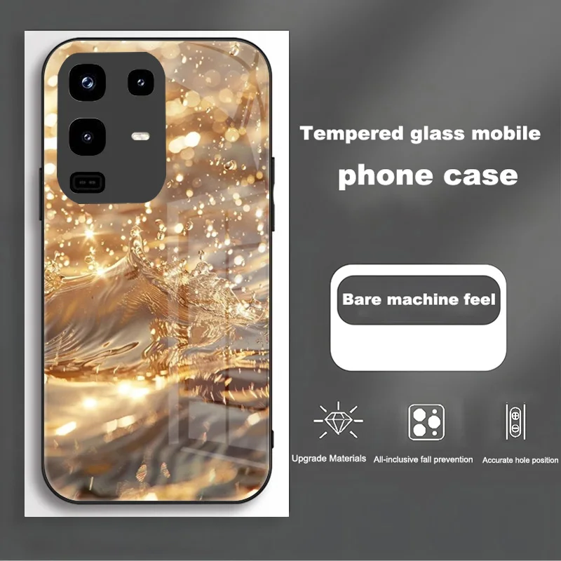 Premium Shockproof Phone Case with Tempered Glass Shell - Enhanced Protection and Style