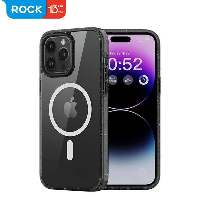 For iPhone 14 Pro Max ROCK Translucent Matte PC TPU Case Anti-knock Armor  Shockproof Case For iPhone 13 Pro Max Funda Cover - AliExpress