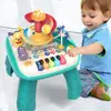Educational Baby Toy Educational Baby Activity Table with Piano Ball Slide Musical Instruments for 1-3 Year Old Boys Girls 6
