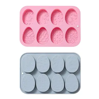 계란 모양 몰드 부활절 계란 모양 실리콘 케이크 몰드 계란 모양 부활절 주방 베이킹 몰드, 아이스 초콜릿 DIY 예술 공예