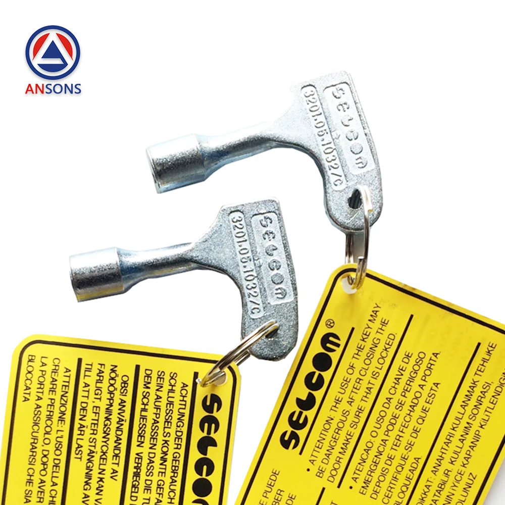 Ansons Elevator Triangle Key Hall Door Triangular Key 3201.05.1032/C Elevator Spare Parts