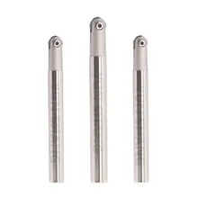 

T2139 CNC Fast-feed Alloy Circular End Mill High-speed Cutting Ball Milling Cutter Extended Shank 350mm C10 C12 C16 C20 C25 C32