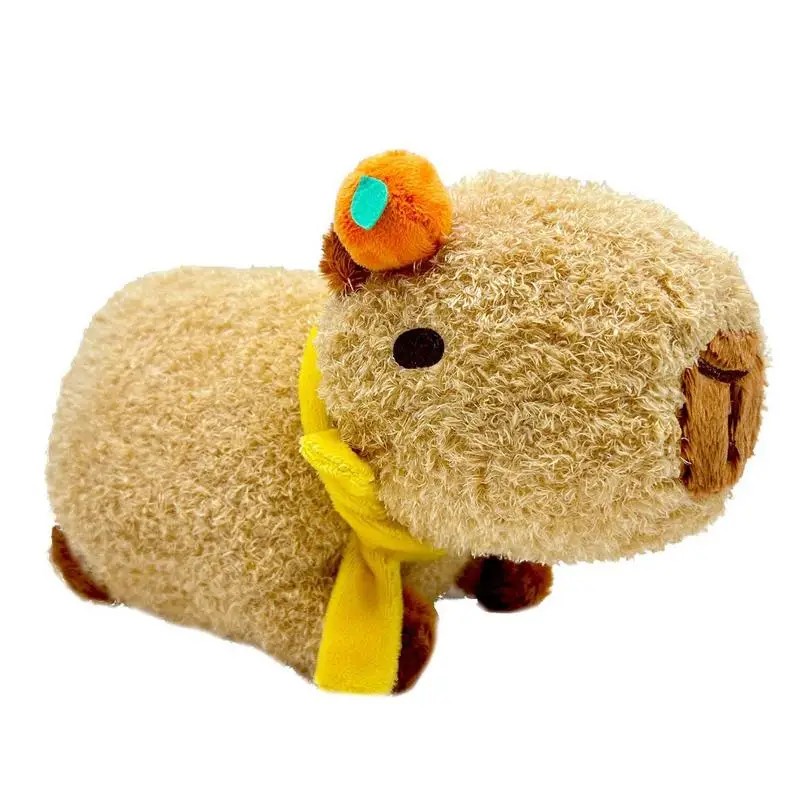 

Милая маленькая плюшевая игрушка капибара, пушистые мягкие игрушки-животные, кукла-подушки и плюшевые подушки, многофункциональные оранжевые плюшевые подушки