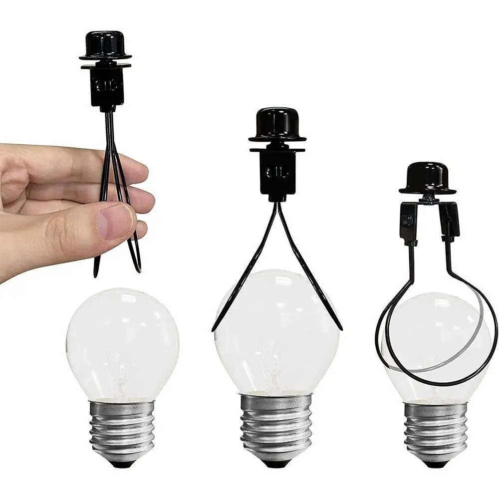 Durable Iron Lamp Shade Cap with Light Bulb Clip and Finial Top