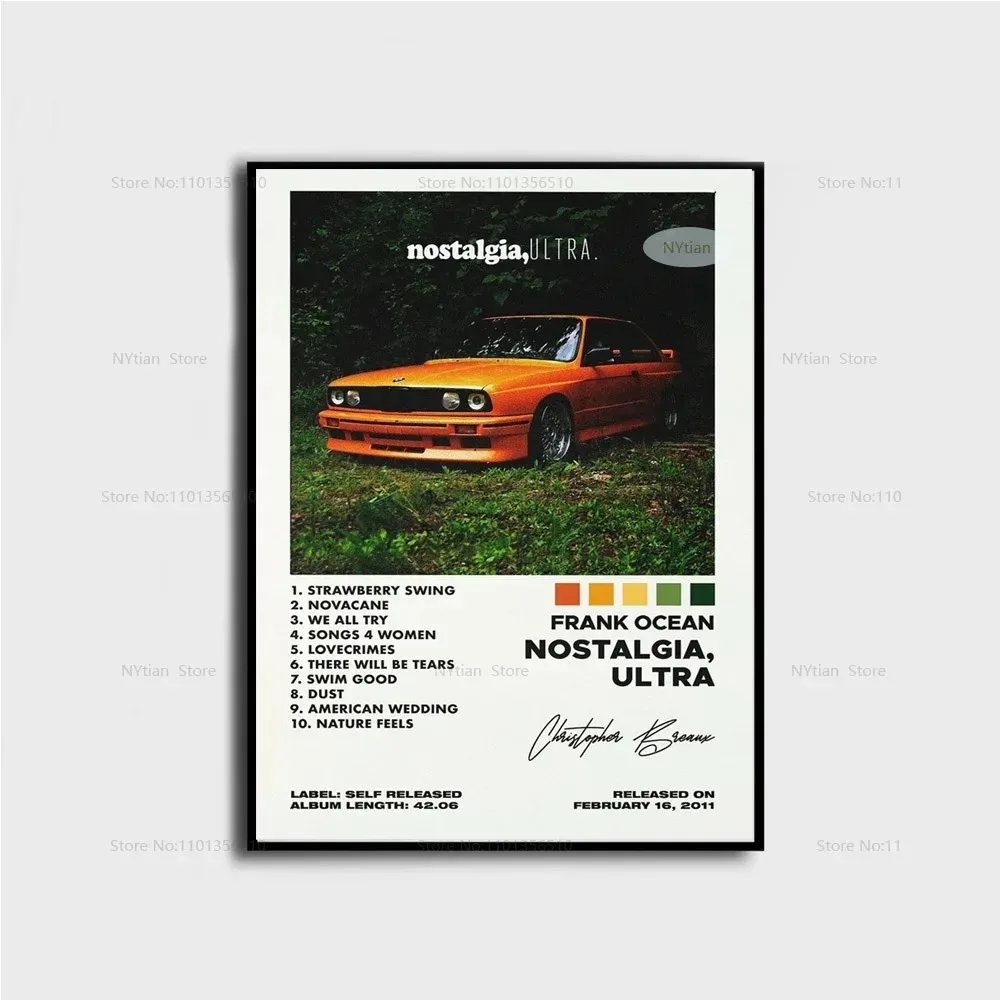 Nt1499 Frank Posters Blonde Ocean Nostalgia Ultra Music Album Poster Prints Wall Art Picture Canvas Painting For Home Room Decor Peckshirt