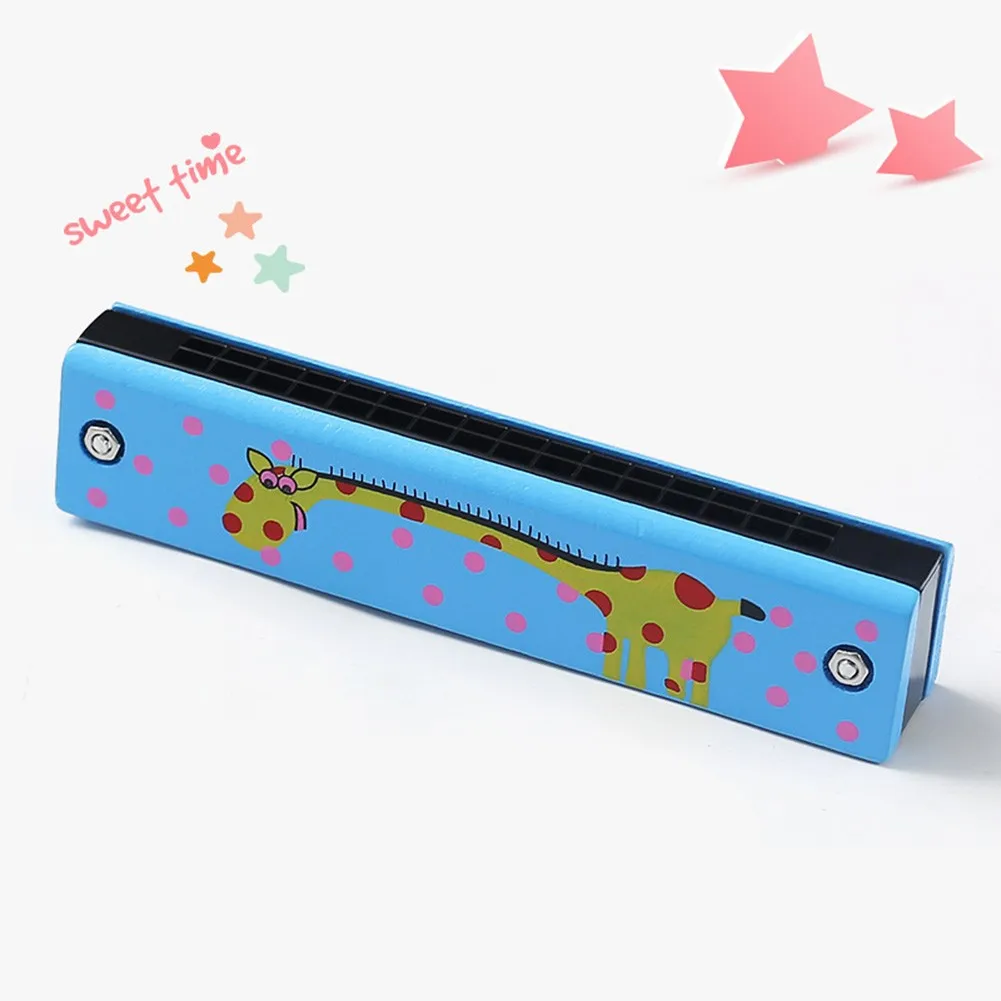 Wooden Harmonica Educational Gift Instrument Kids Mouth Music Organ Replacement Toy 1pcs Durable