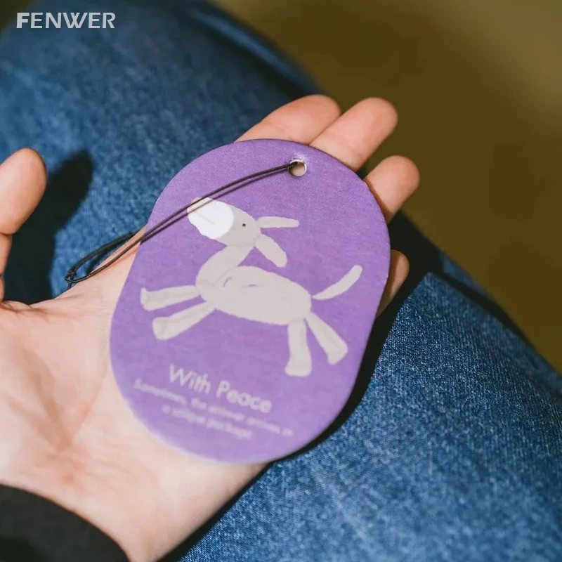 High Quality Paper Car Air Freshener Perfume Bottle Shape Fragrance Car Perfume Card Scented Paper Card