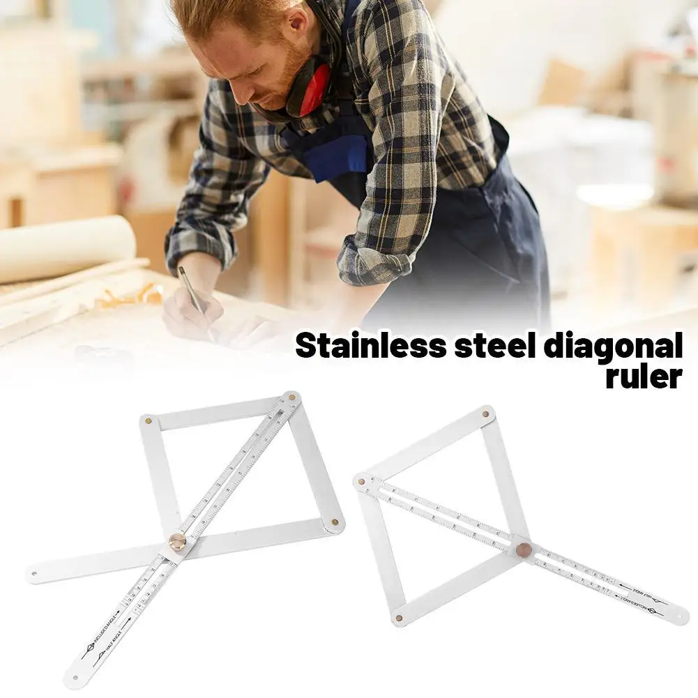 Multifunctional Protractor Corner Angle Finder Tool Square Ruler Protractor Woodworking Building Measuring Angle Square Tool