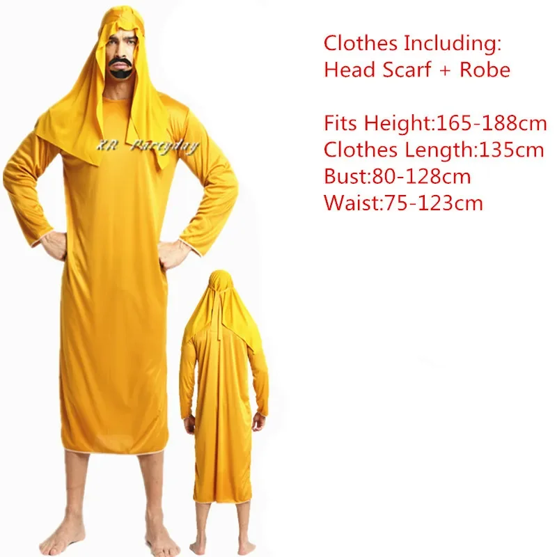Men Arab Middle East Cosplay Robe Adult Clothes Carnival Role Play Fancy Dress Party Decoration halloween costume for Women