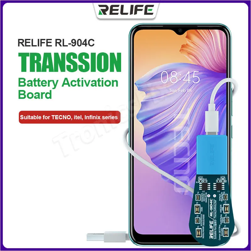 

Карта активации для зарядки аккумулятора серии RELIFE RL-904C Transsion для TECNO, itel, Infinix, инструмент для проверки и ремонта аккумулятора