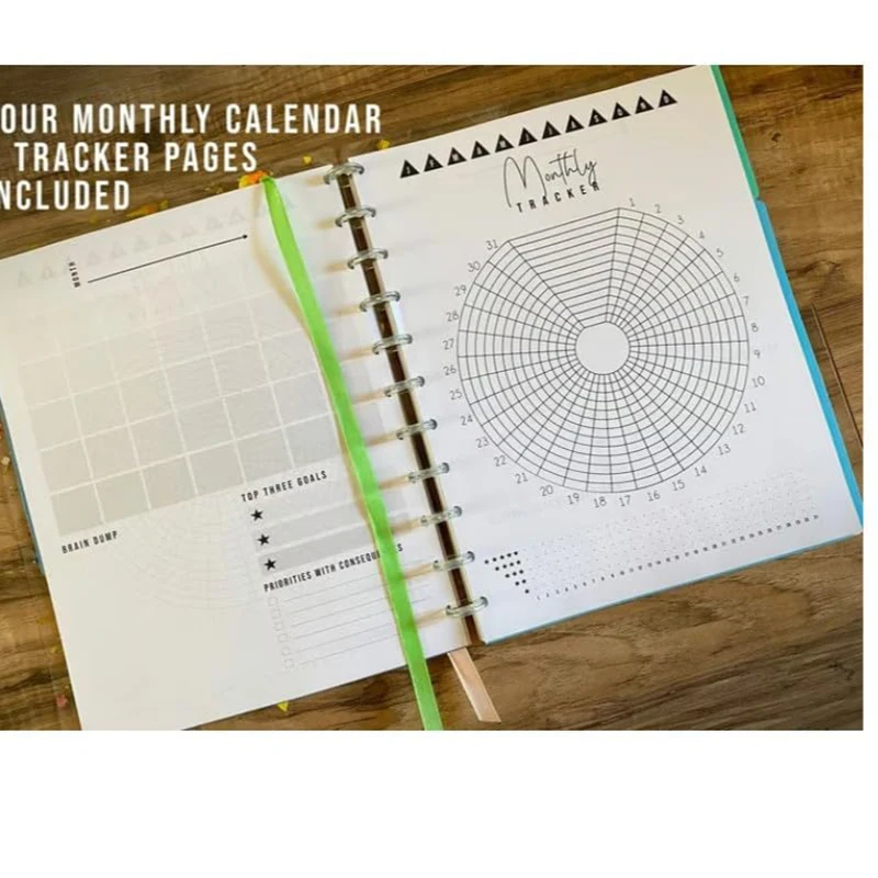LIFE PLANNER, color planning book, PLANS + STUFF notepad