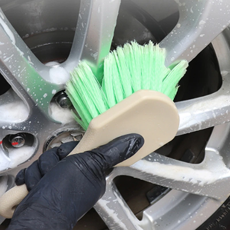 Sollbry Brosse Lavage Pneus Voiture, Brosse Nettoyage Jantes Voiture Avec Des Poils Souples Pour