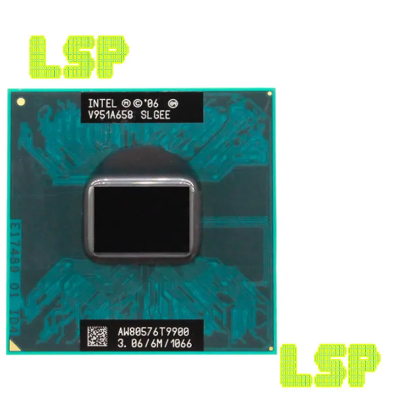 

Intel Core 2 Duo T9900 SLGEE CPU Laptop Processor 3.0 GHz Dual Core Dual Thread 6M 35W Socket P