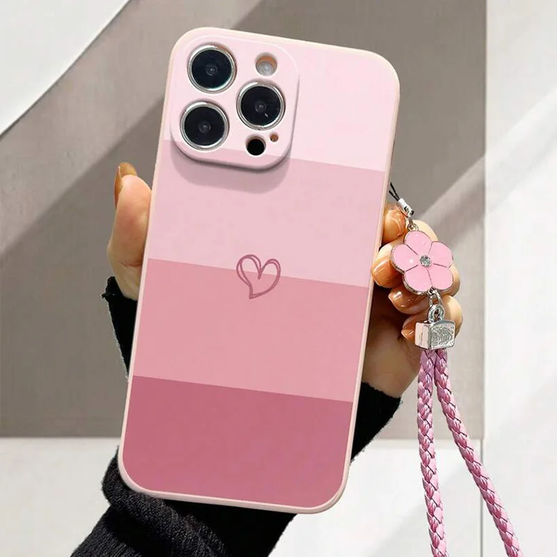 Vibrant Love Heart Shockproof Silicone Phone Case Cover