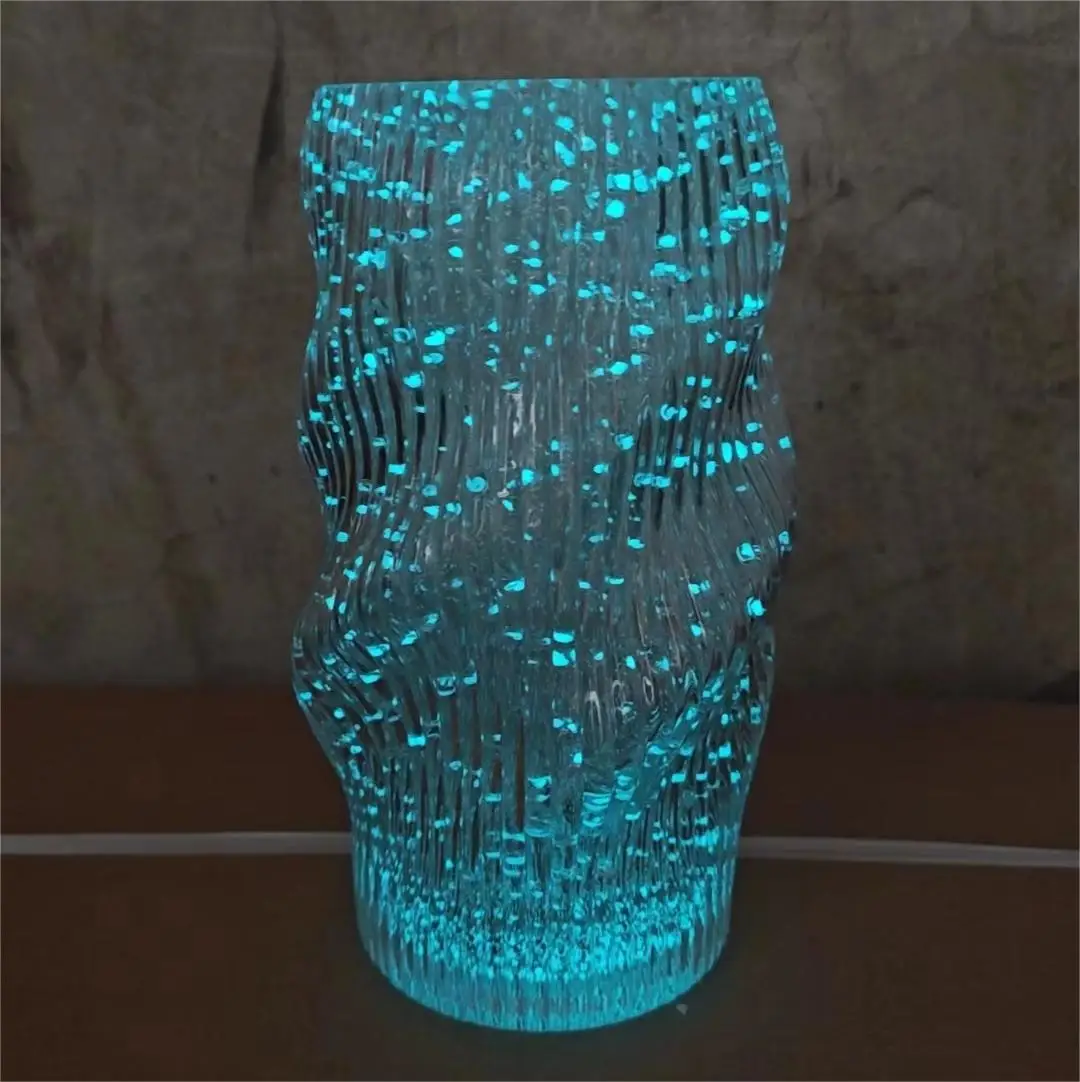 Wholesale Luminous Houseware Flower Clear Cylinder Customized Glass Vase purse vase Decoration Floral Arrangement Vase fish tank 4