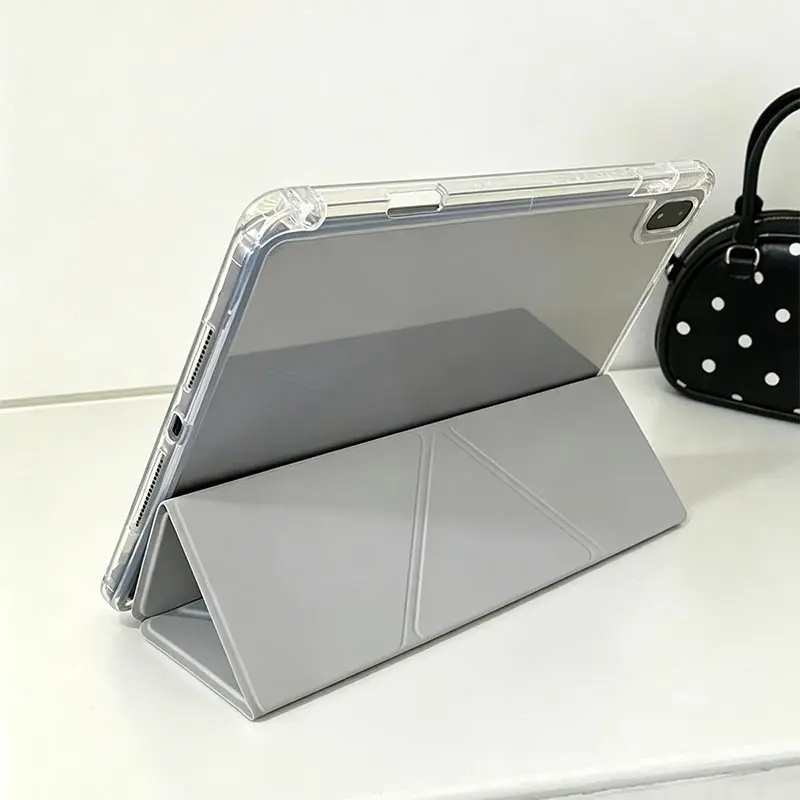 Versatile Y-Fold Acrylic Tablet Case with Enhanced Protection