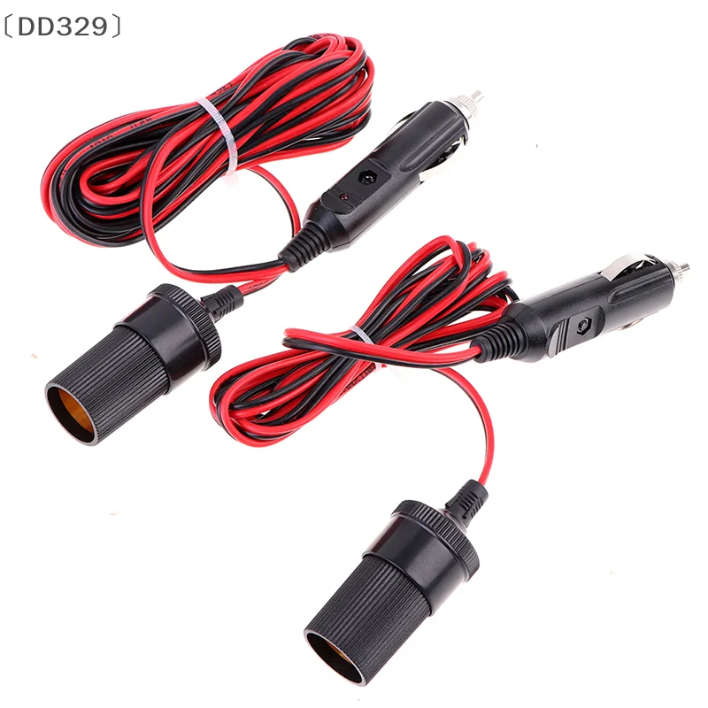〔DD329〕Car Cigarette Lighter Extension 2M 5M US-Style Power Socket Adapter With Female Connector For Automotive Electronics