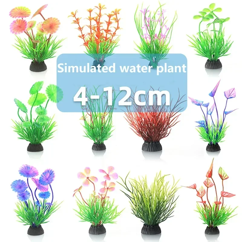 Aquarium Accessories Anemone Weed Fish  Accessories Plastic Decorate Decoration Simulate Artificial Glowing Plants Aquatic