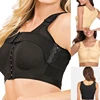 Women Front Closure Bra Post-Surgery Shaper Underwear Compression Posture Corrector Crop Top with Breast Support Band 4