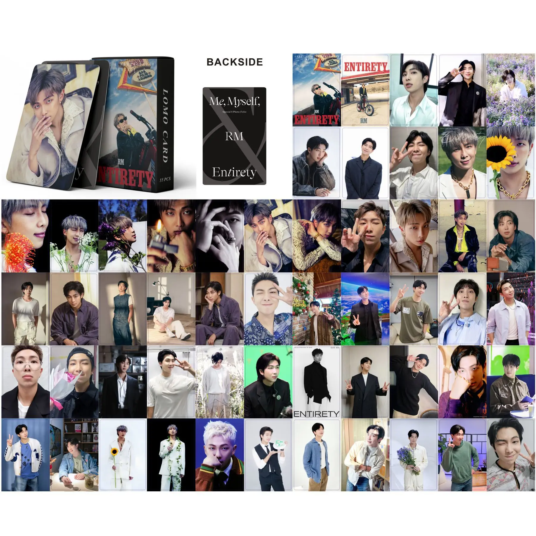 Kpop New Album Lomo Cards 55pcs/set HD Double Side Print Photo Cards
