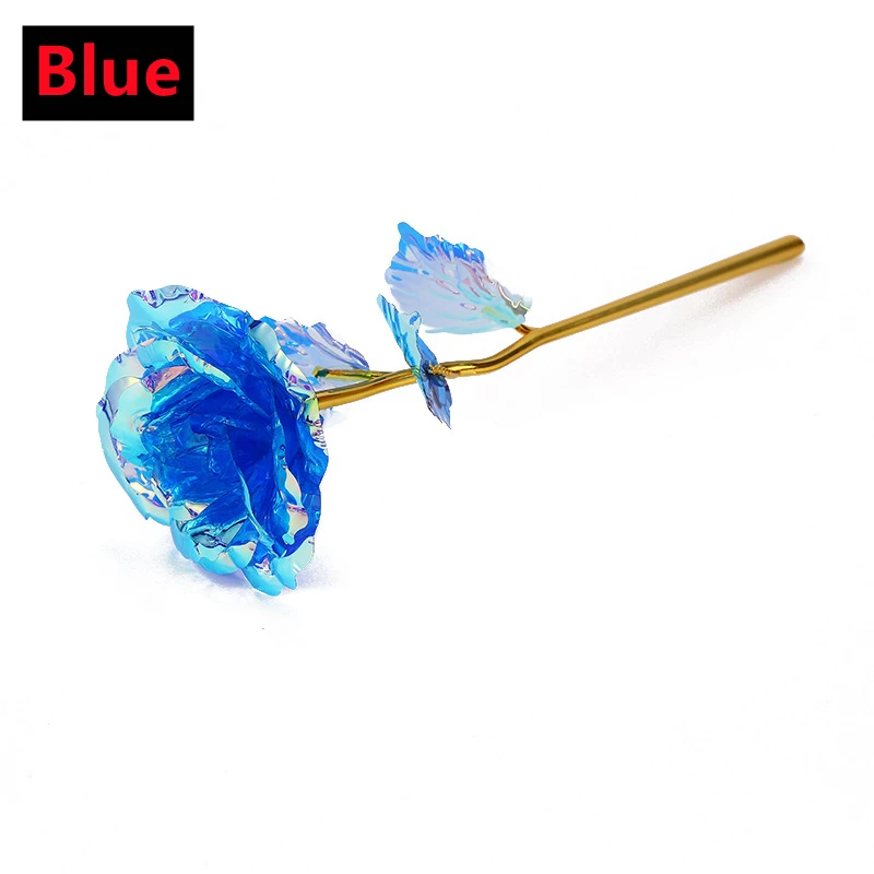Valentine's Day Eternal 24K Gold Foil Rose with LED Lights - Lasting Love Decorative Gift