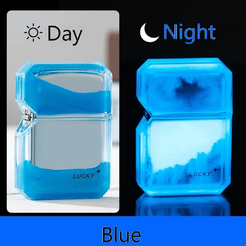 Glow quicksand kerosene windproof lighters popular gifts personality kerosene lighter,cigarette lighter