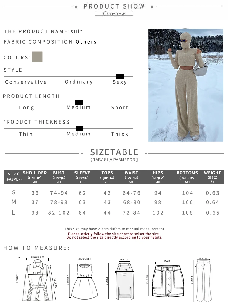 Classic Sporty Women 2Piece Set Concise Autumn Tracksuits Solid Hooded Zip-up Crop Tops+Matching Pants Female Knit Suits