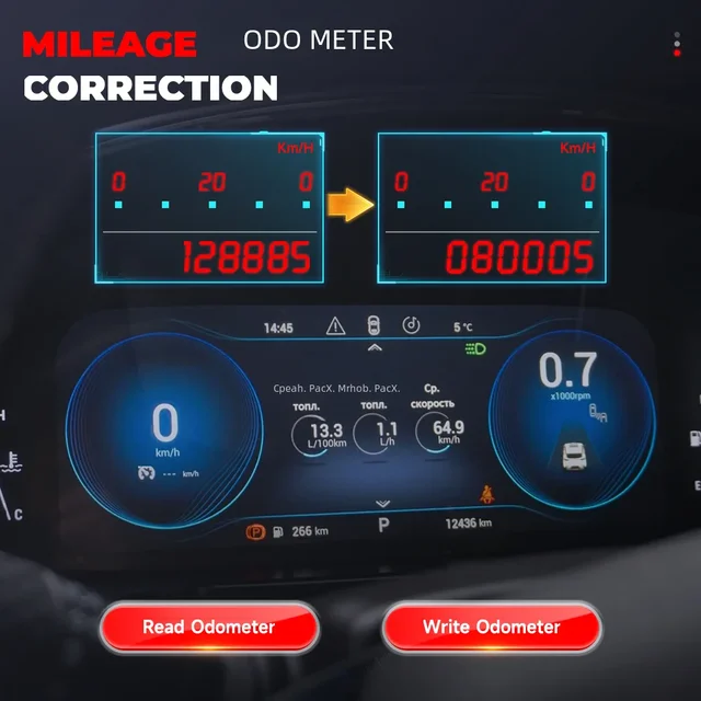 2024 ANCEL DM500 Car Cluster Calibration Tools OBD2 Scanner Oil Reset Instrument Adjustment Tool Code Reader Car Diagnostic Tool 2