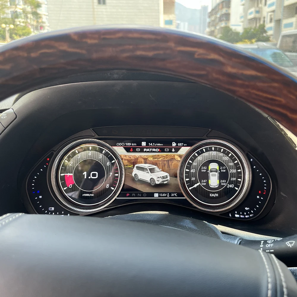 Velocímetro LCD para el Tablero de Instrumentos del Automóvil Nissan Patrol Y62, Panel de Instrumentos Digital, Cabina Virtual, Pantalla de Instrumentos, Navegación GPS 4