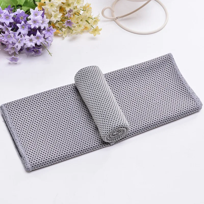 1pc 30*90cm Cool Sports Towels Polyester Fiber Ice Cooling outdoor Towel Fitness Gym Running Quickly Dry Cold Towel Random Color 5