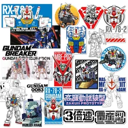 Anime Gundam Mobile Suit Japanese Comic Suitcase Tide Brand Stickers Suitcase Waterproof Stickers PVC Box Stickers 21 Pieces