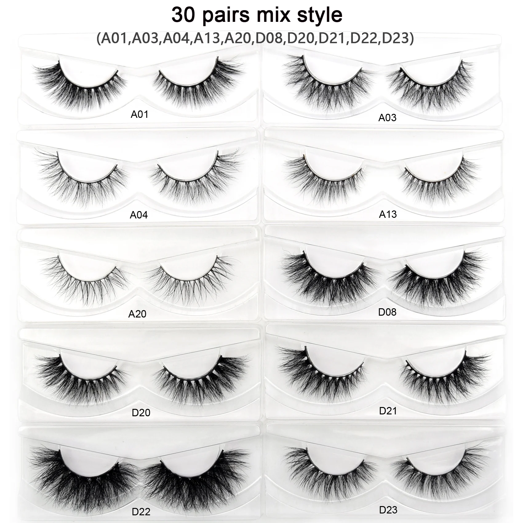 3D Mink Lashes Visofree 30/40/100 Pairs With Tray No Box Handmade Full Strip Lashes Mink False Eyelashes Makeup eyelashes cilios eyelash extensions fake eyelashes eyelash extension eyelash extension lashes false eyelashes