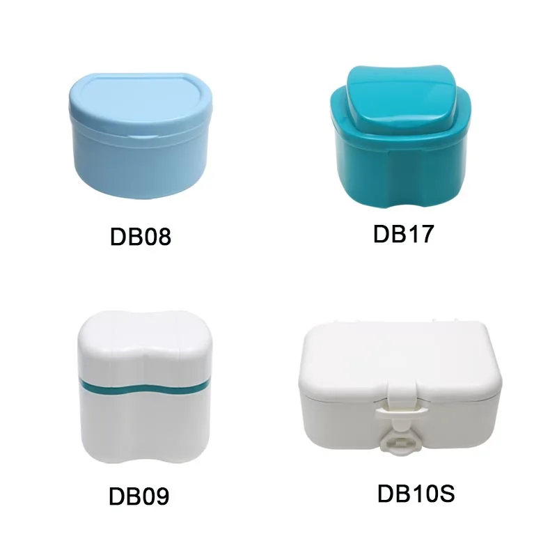 

Denture Box with Net Organizer Tooth Box Appliance Dental Supplies 10pcs