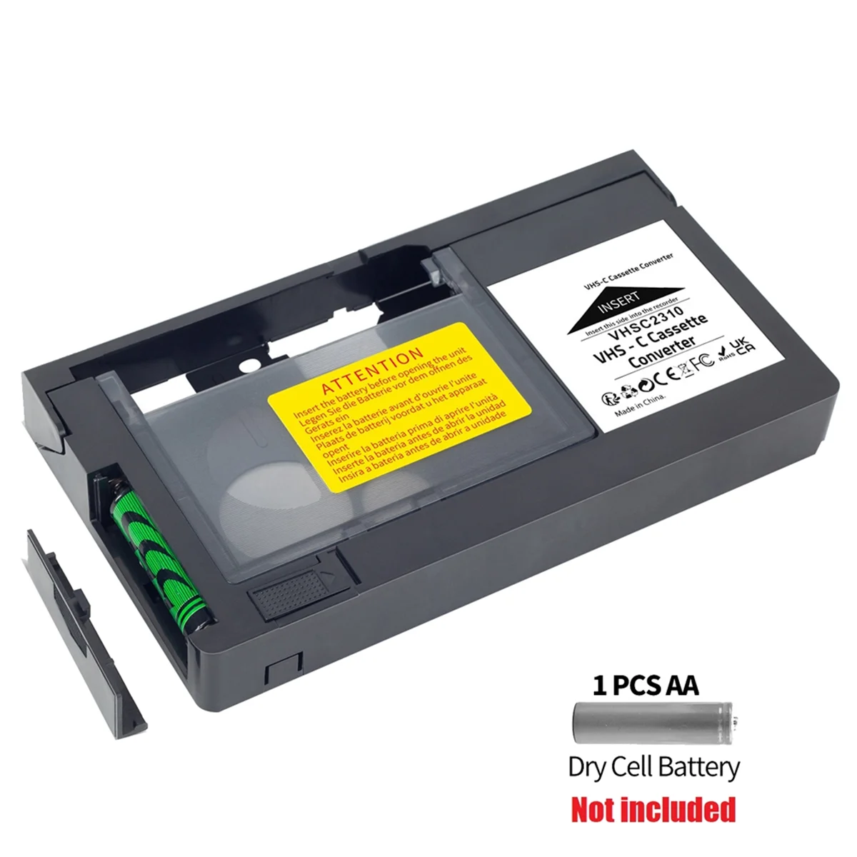 VHS-C Cassette Converter for JVC for RCA Panasonic VHS to VHSC SVHS-C Cassette Adapter Not 8mm/MiniDV/Hi8 NND vhs c cassette converter