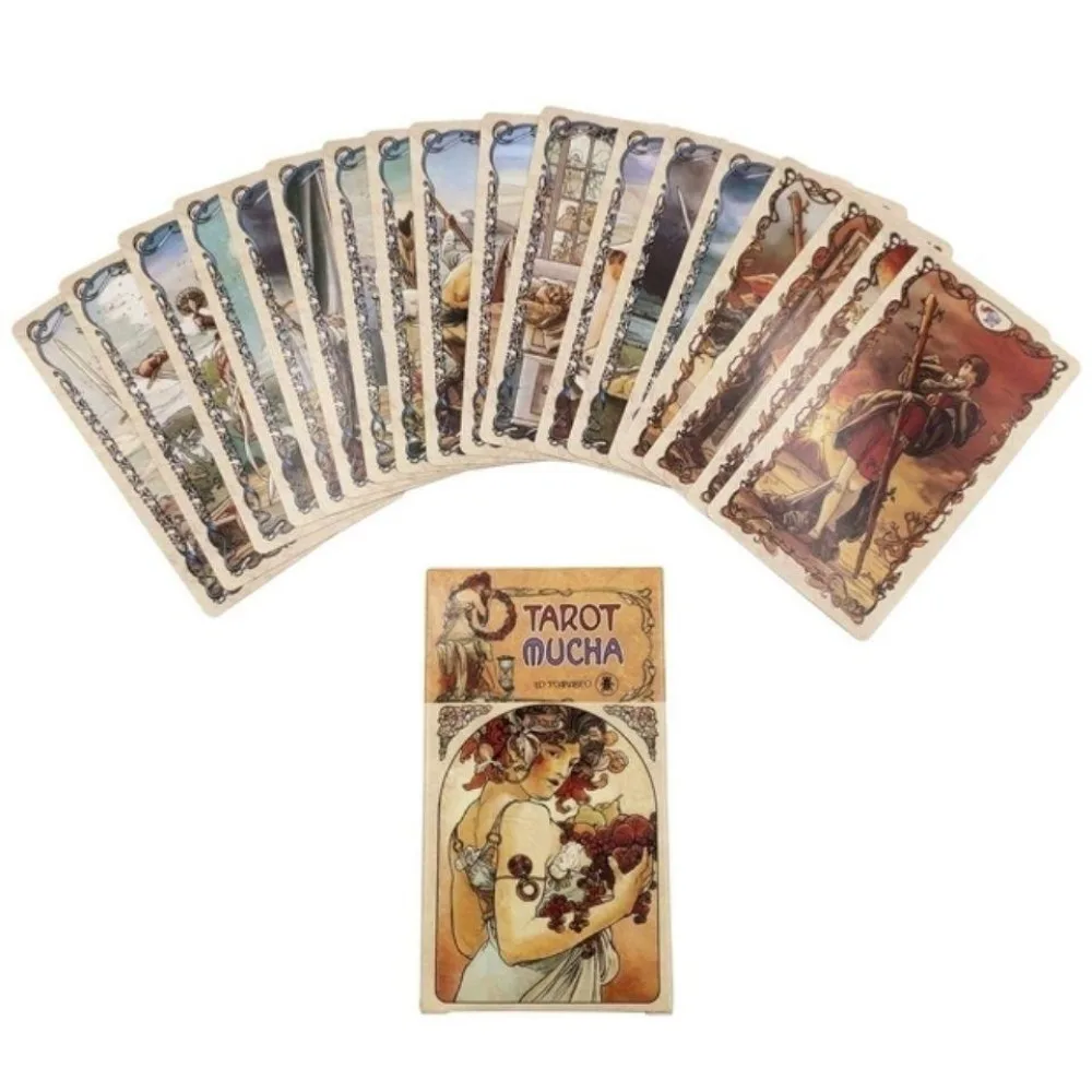 Mucha Tarot Cards English Version Board Game Card 2