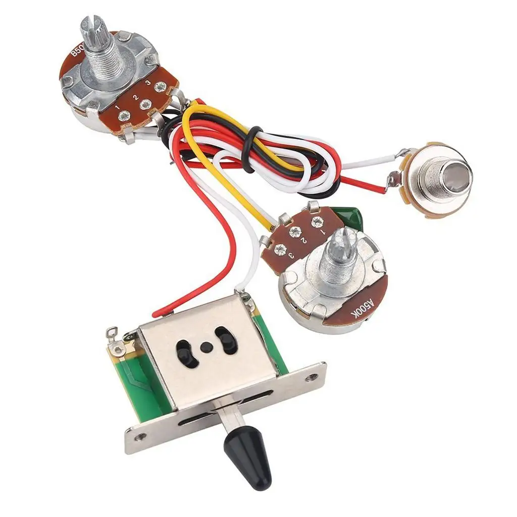Wiring Kit Guitar Parts Accessories Kit Electric Guitar Switch 500k