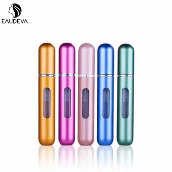 5ML/8ML Mini Small Perfume Refillable Bottle Portable Aluminum Atomizer Travel Refill Perfume Spray Bottle Cosmetic Container 1