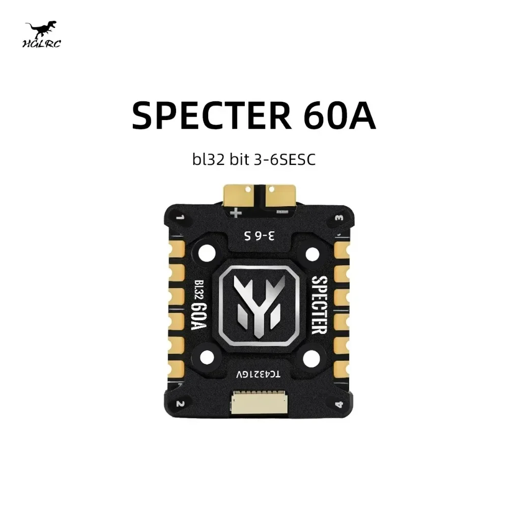 

HGLRC SPECTER 60A BL32 4 в 1 Mini ESC G071 128K интегрированный ЧПУ радиатор 20x20 мм 3-6S для FPV Freestyle дроны запчасти «сделай сам»