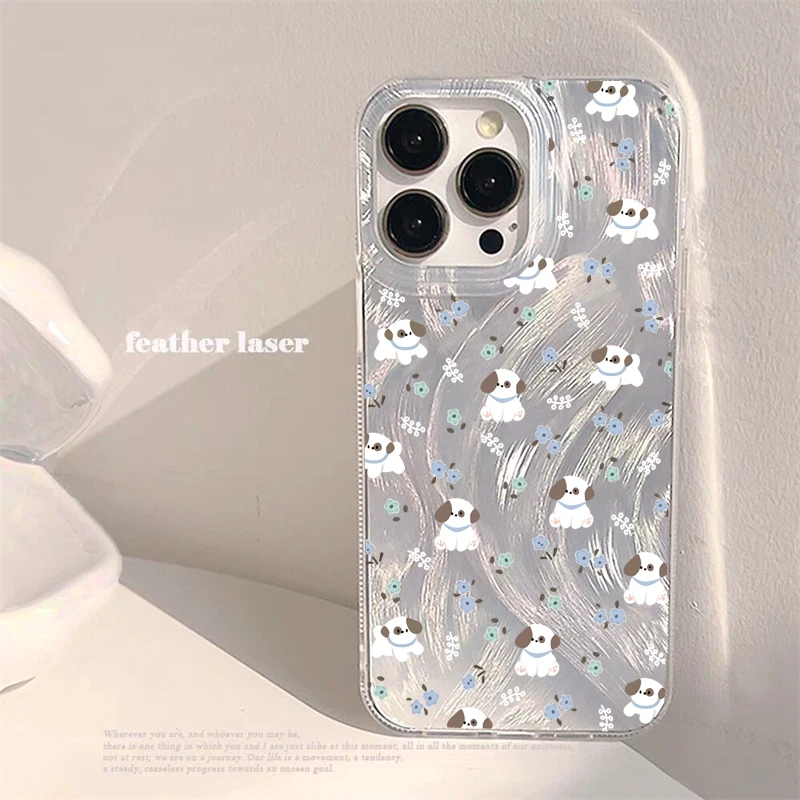 Cartoon Puppy Cute Dog TPU Phone Case Cover