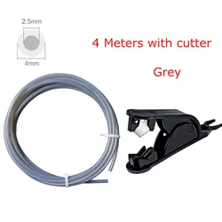 High-Precision 2.5mm ID x 4mm OD PTFE Tube for Direct Drive Extruder 3D Printers (GY 4M with Cutter)